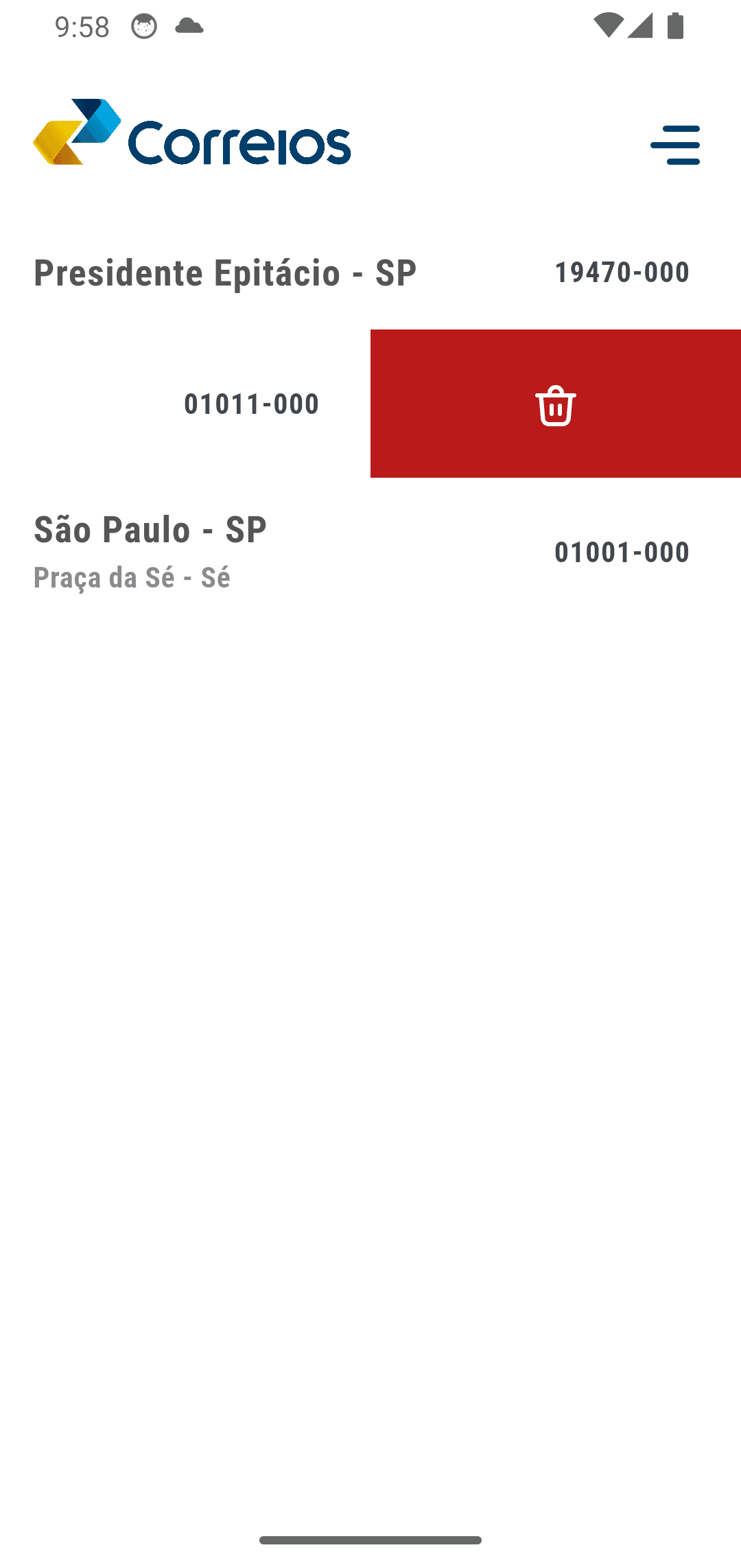 Localizador pelo CEP 2